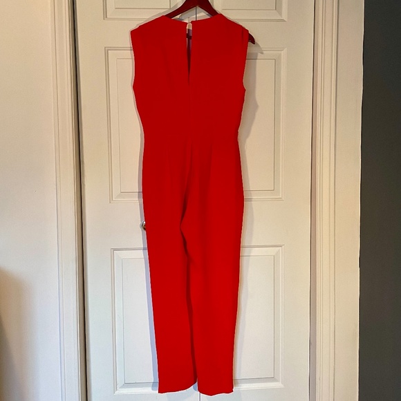 Red chiffon jumpsuit - Picture 2 of 2